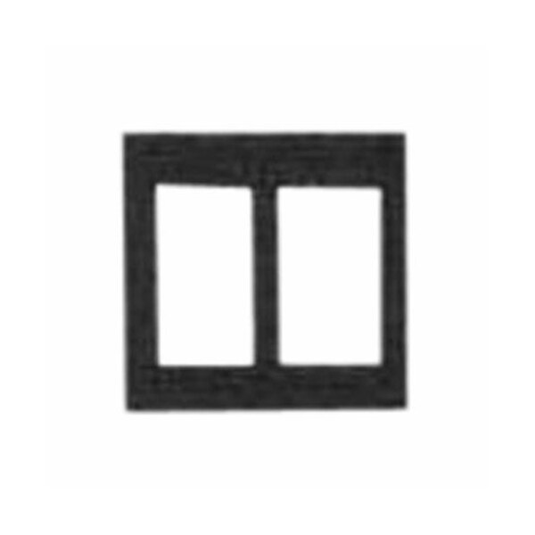 Mulberry Number of Gangs 2 430 Stainless Steel, Satin Finish 97774 Zoro